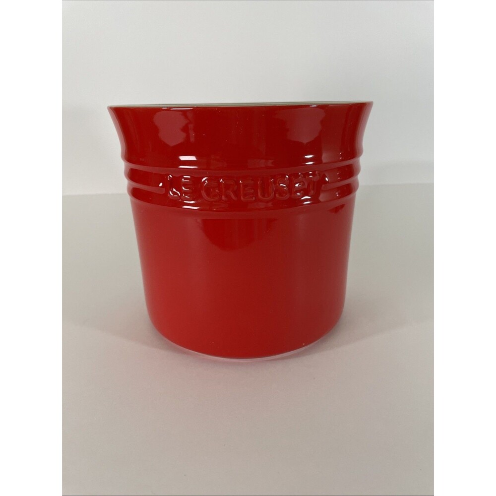 Le Creuset 2.75 Qt/2.3 L Large Stoneware Utensil  Holder Cerise Red